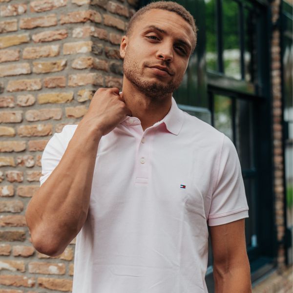 tommy hilfiger polo roze
