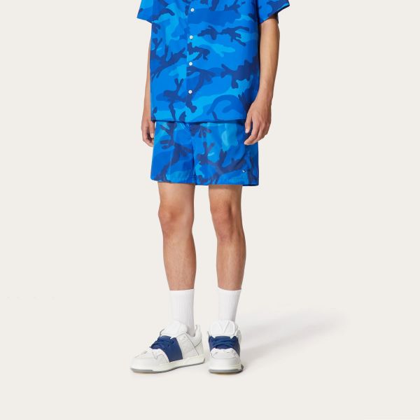 Valentino Garavani Camouflage Zwembroek Blauw