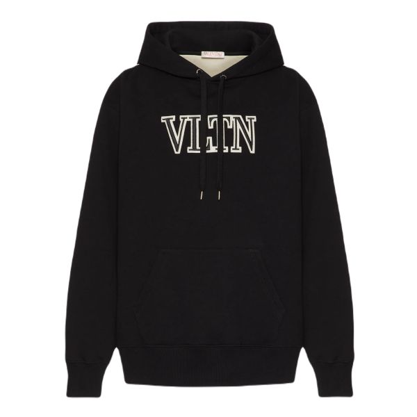 Valentino Garavani VLTN-Kapuzenpullover Schwarz/Weiß Mezaldy DE