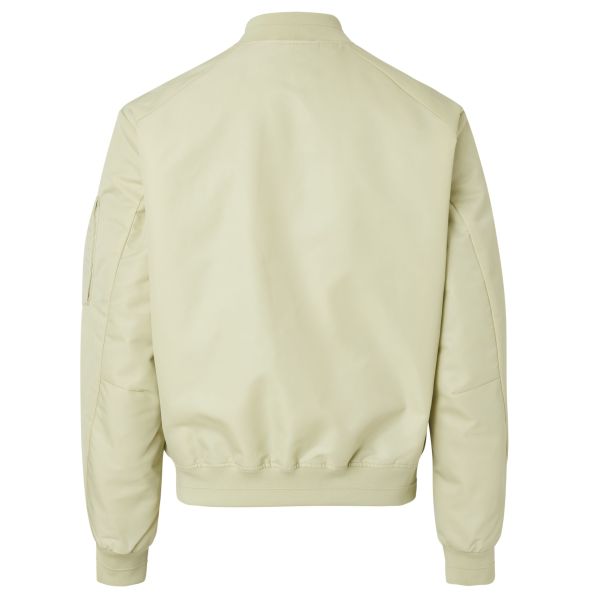 Calvin Klein Satin Bomber Jack Licht Groen