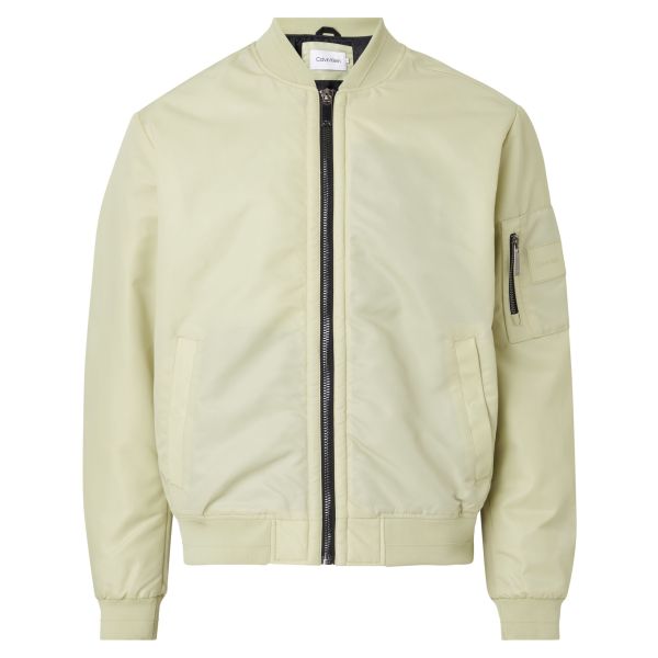 Calvin Klein Satin Bomber Jack Licht Groen