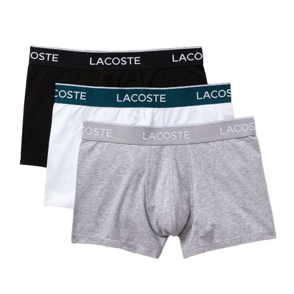 Lacoste 3-Pack Boxer Zwart/Wit/Grijs