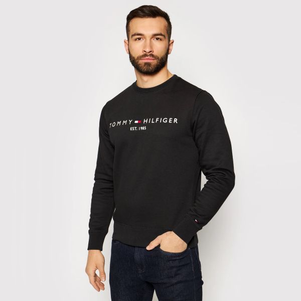Tommy Hilfiger Logo Sweater Zwart