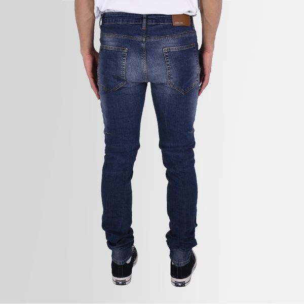 flaneur homme essential skinny jeans donker blauw