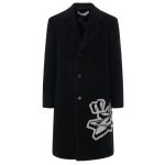 Off-White Graffiti Wool Skate Jas Zwart