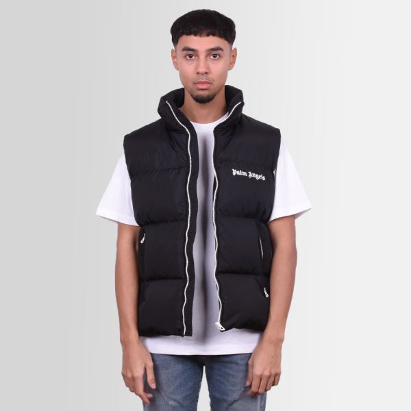 Palm Angels Classic Track Down Bodywarmer Zwart