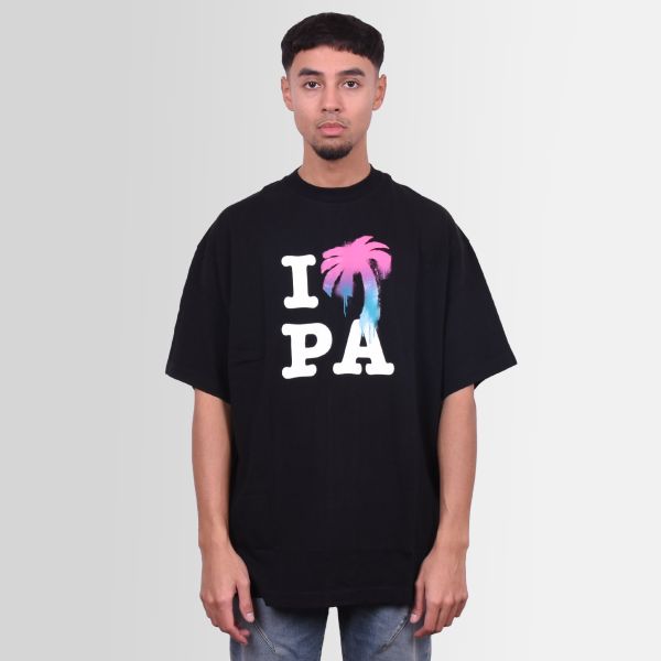 Palm Angels I Love PA Classic T-shirt Zwart
