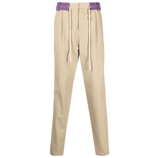 Palm Angels Track Belt Broek Beige