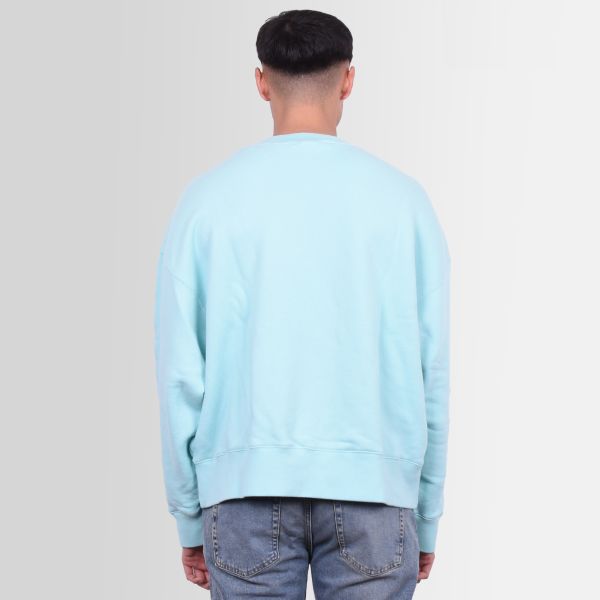 Palm Angels White Shark Sweater Licht Blauw