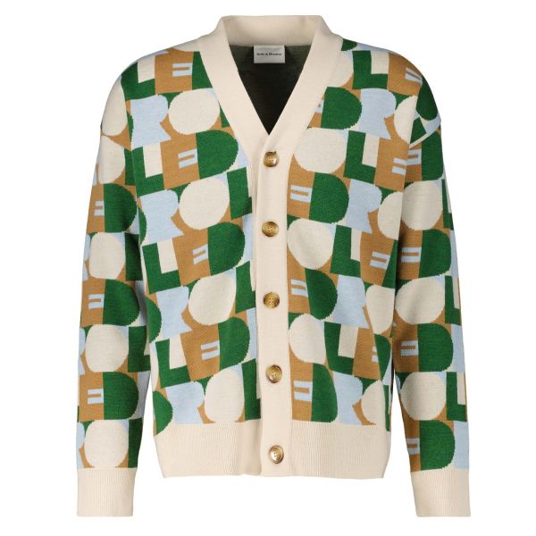 Drôle De Monsieur Drôle Cardigan Beige/Groen