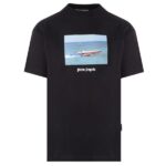 Palm Angels Getty Speedboat Classic T-shirt Schwarz | Mezaldy