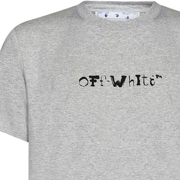 Off-White Faces Slim T-shirt Grijs
