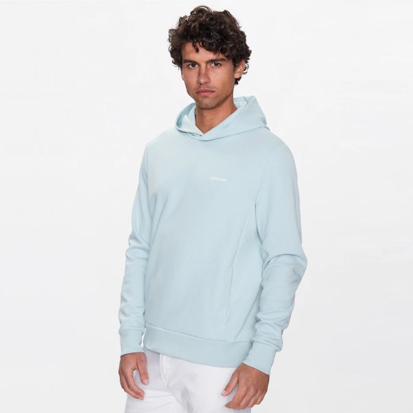 Calvin Klein Micro Logo Hoodie Licht Blauw