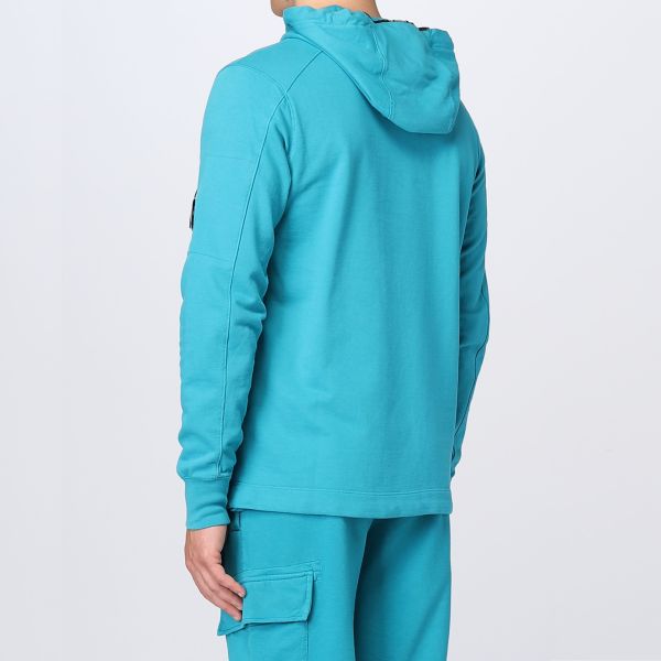 CP Company Light Fleece Hoodie Blauw