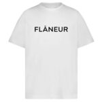 Flâneur Printed Logo T-shirt Wit