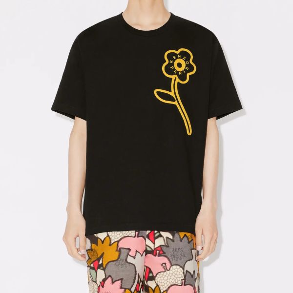 Kenzo Rue Vivienne Oversized T-shirt Zwart