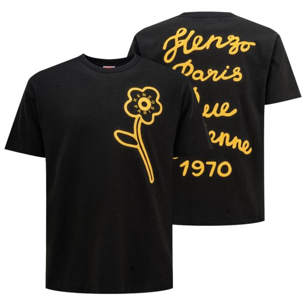 Kenzo Rue Vivienne Oversized T-shirt Zwart