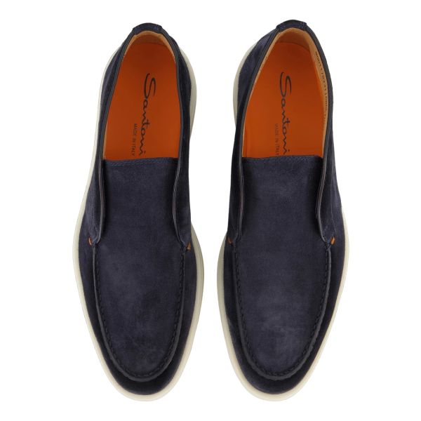 Santoni Digits Loafers Navy