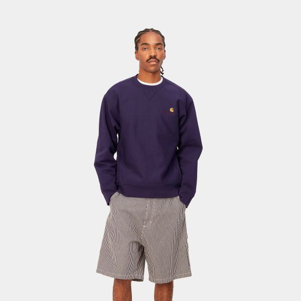 Carhartt American Script Sweater Paars