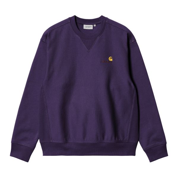 Carhartt American Script Sweater Paars