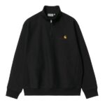 Carhartt Half Zip American Script Sweater Zwart