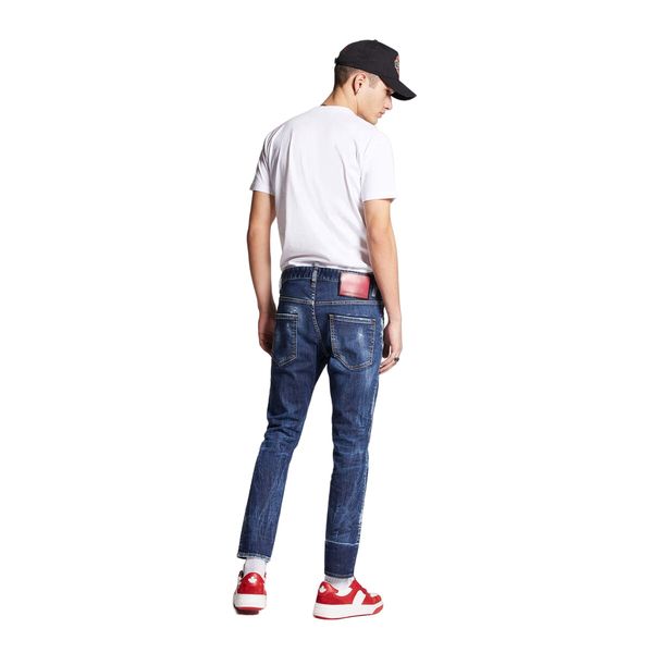dsquared2 skater jeans donker blauw