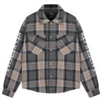 Represent Quilted Flannel Overshirt Grijs