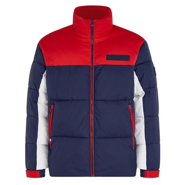 Tommy Hilfiger New York Puffer Marine/Rot/Weiß Mezaldy DE