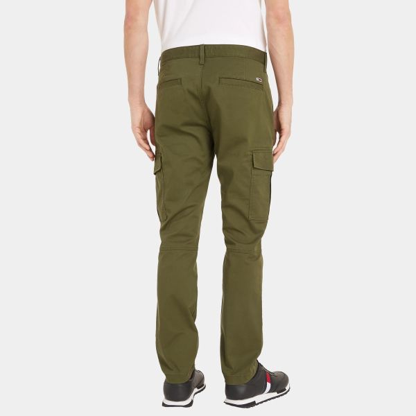 Tommy Jeans Austin Cargo Broek Donker Groen