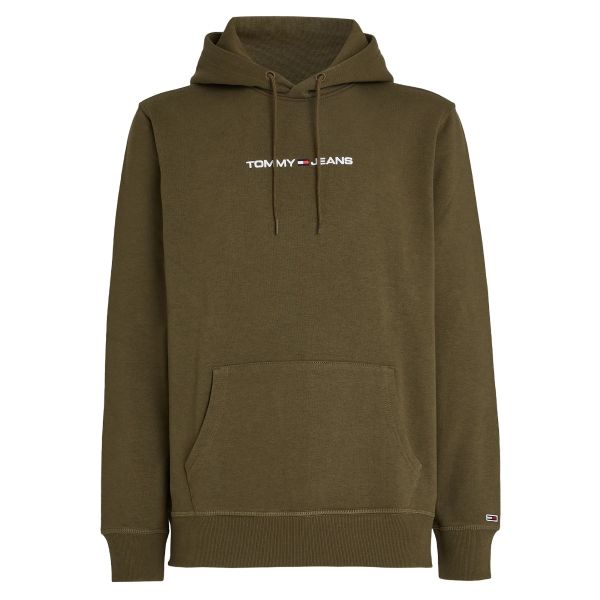 Tommy Jeans Linear Hoodie Donker Groen