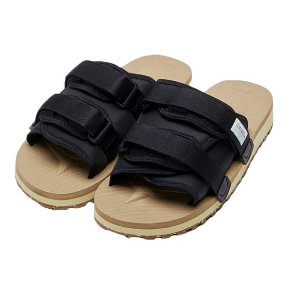 Suicoke Moto-Cab Eco Slippers Zwart/Beige
