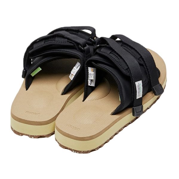 Suicoke Moto-Cab Eco Slippers Zwart/Beige