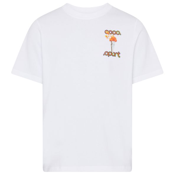 Casablanca La Flamme Du Sport T-shirt Wit