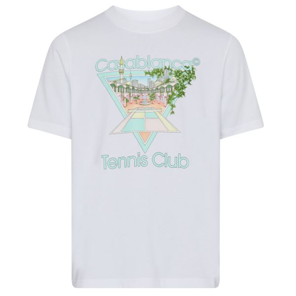 Casablanca Tennis Club Icon T-shirt Wit