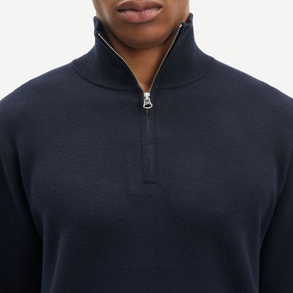 Samsøe Samsøe Gunan Turtle Neck Zip Sweater Navy