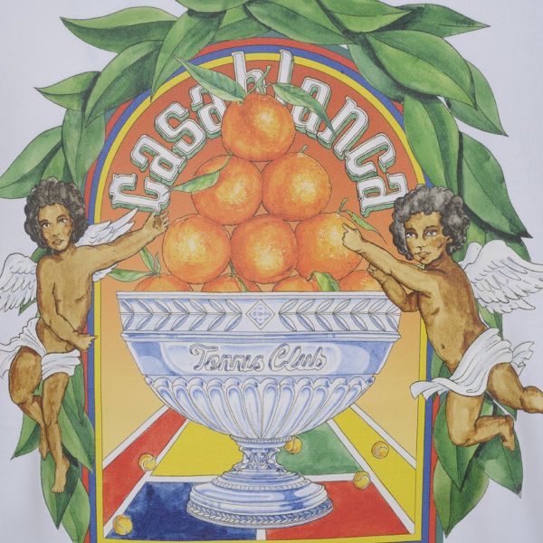 Casablanca Triomphe D'Orange T-shirt Wit