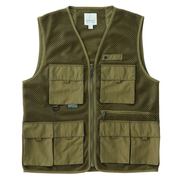 Gramicci Gone Fishing Vest Donker Groen