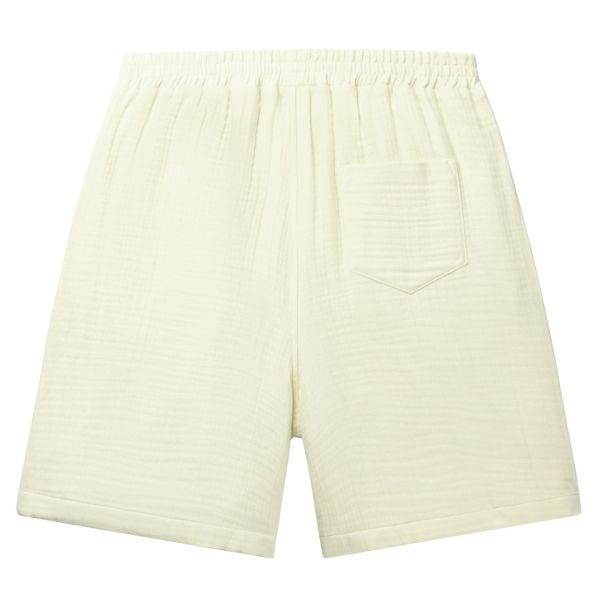 Daily Paper Enzi Seersucker Korte Broek Geel