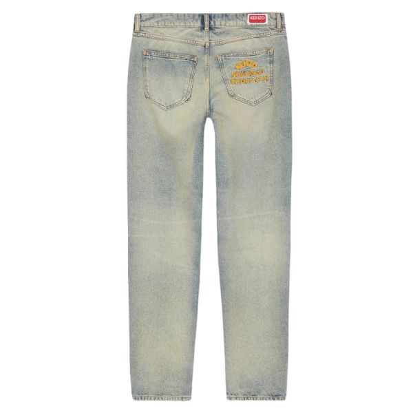 KENZO Drawn Varsity BARA ジーンズ34 DRAWN VARSITY BARA SLIM FIT STONE BLUE JEANS