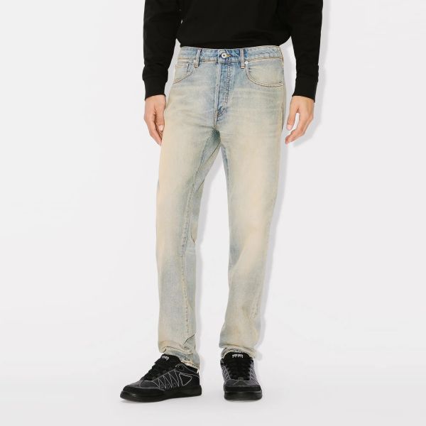 Kenzo Drawn Varsity Bara Slim Fit Jeans Blauw