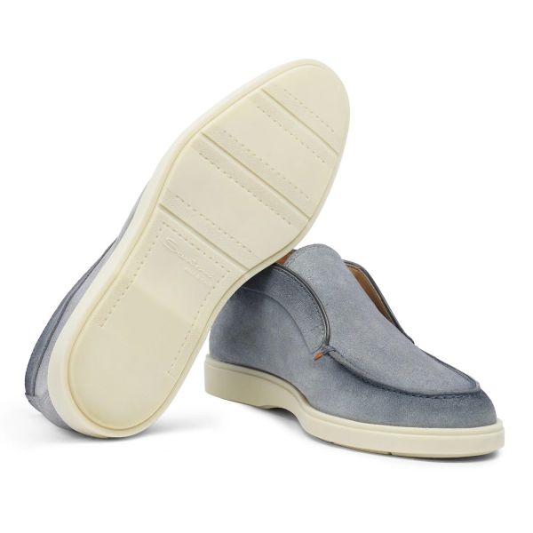 Santoni Digits Loafers Licht Blauw