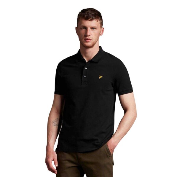 Lyle & Scott Plain Poloshirt Schwarz – Bild 16