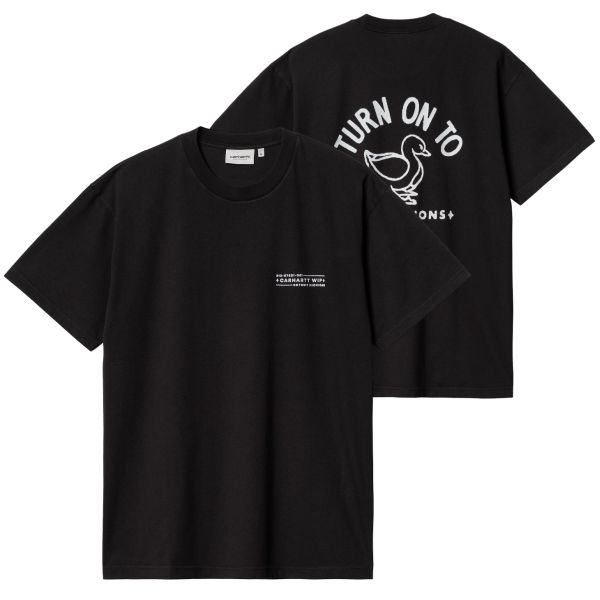 Carhartt WIP Stempel T-shirt Schwarz | Mezaldy DE
