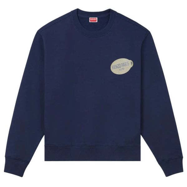 Kenzo Fruit Stickers Classic Pullover Marine | Mezaldy DE