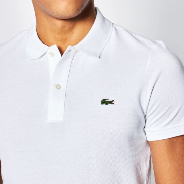 Lacoste Slim Fit Poloshirt Weiß – Bild 4