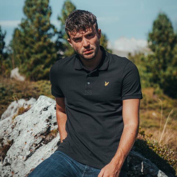 Lyle & Scott Plain Poloshirt Schwarz – Bild 17