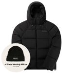 daily paper relaxed puffer zwart