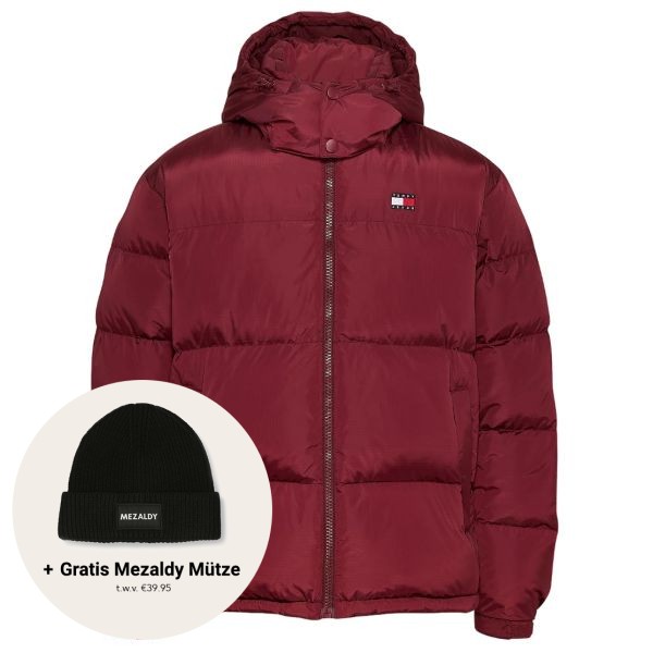 tommy jeans alaska puffer 1 bordeaux