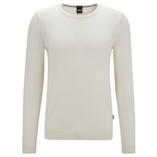 Boss Leno Strickpullover Offwhite Mezaldy DE