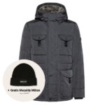 peuterey aiptek fur parka antraciet